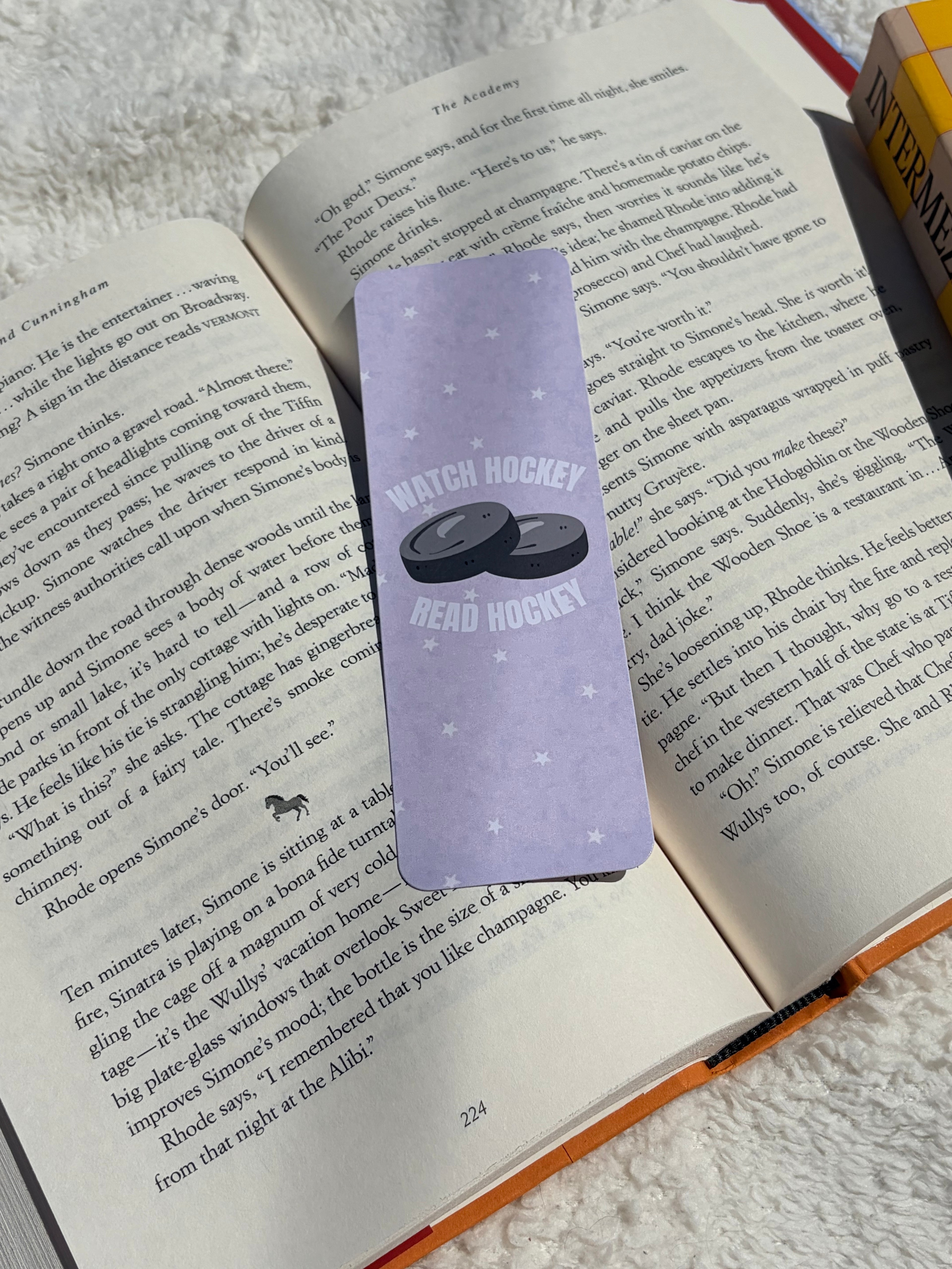 Hockey Romance Bookmark
